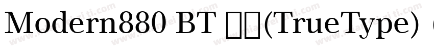 Modern880 BT 粗体(TrueType) (mfgpctt 字体转换